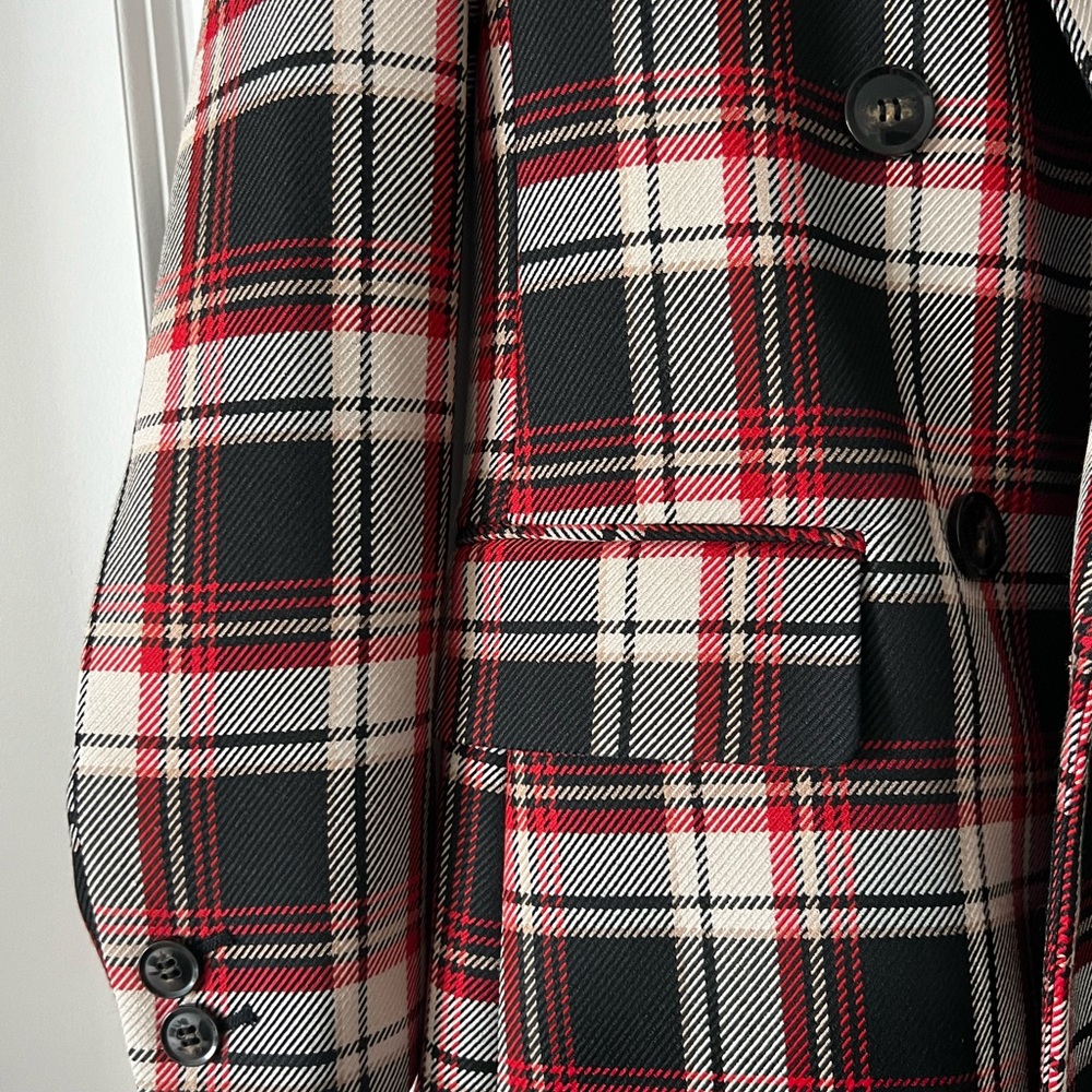 H&M plaid blazer